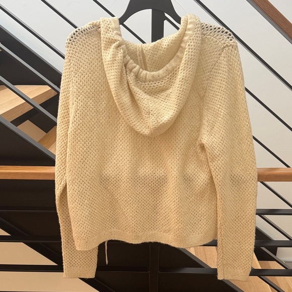 NWT DKNY Jeans Sequin Cream Hoodie - Size XL - Picture 3 of 8